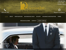 Tablet Screenshot of detectiveinc.com
